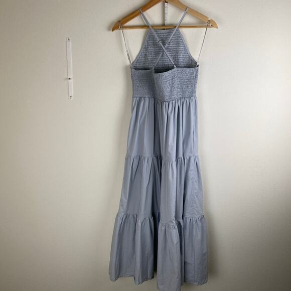 En Saison Ida Seafoam Blue Cotton Poplin Midi Dress Size S - Picture 9 of 15